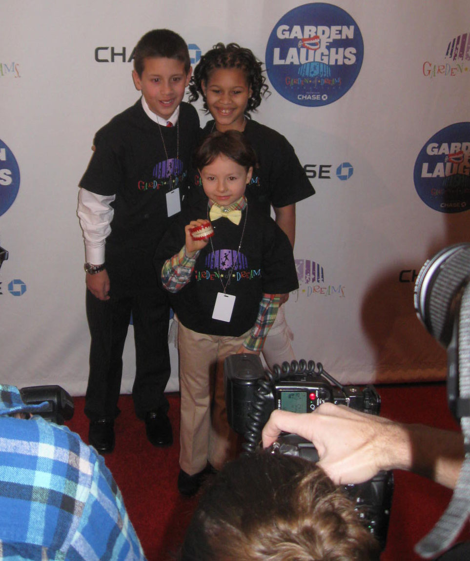 Invited children got to pose on the red carpet like stars! 