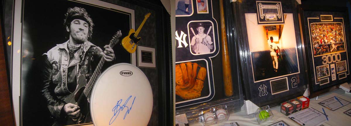 From "The Boss" to The Yankee Greats, it was all there at the auction!